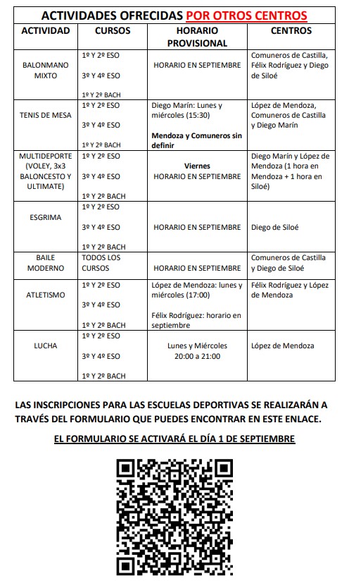 OFERTA JUEGOS ESCOLARES 2